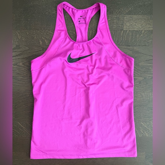 Nike Tops - Nike Dri Fit Racerback Pink Workout Shirt Size Medium